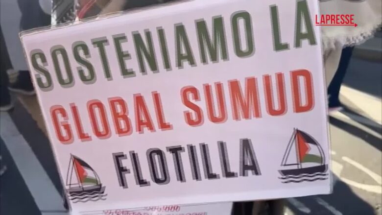 Flotilla, a Milano il presidio diventa un corteo: "Blocchiamo tutto"