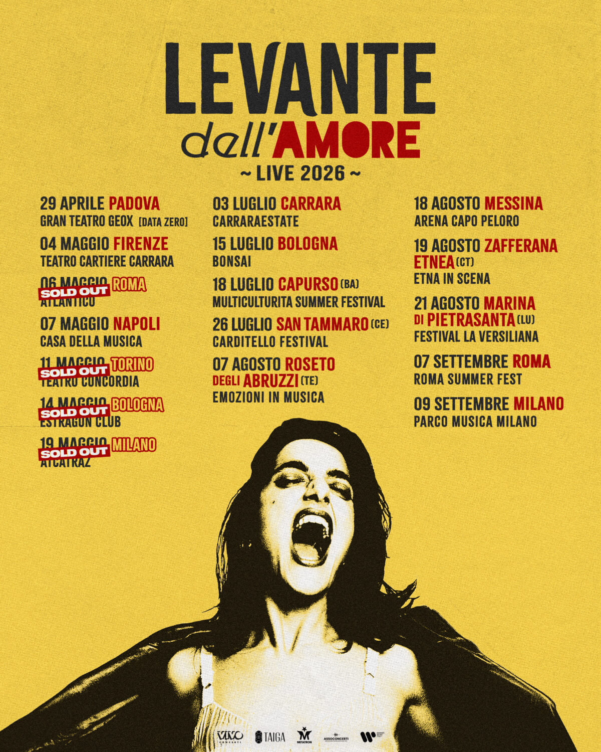 Levante, ha preso il via da Padova il tour dei club