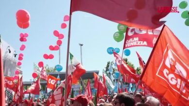 Primo Maggio, sindacati in piazza a Marghera