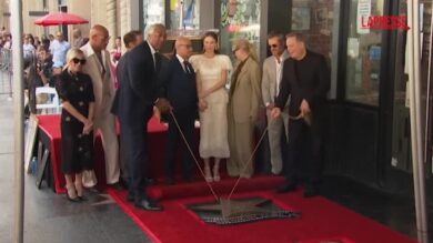 Emily Blunt e Stanley Tucci ricevono la stella sulla Hollywood Walk of Fame