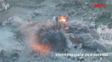 Libano, Israele rilascia video delle esplosioni nel sud del Paese