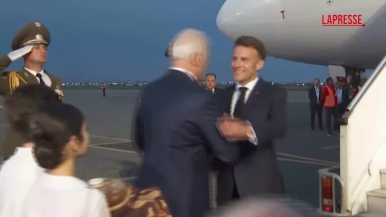 Armenia, Macron arriva a Erevan per il summit della Comunità politica europea