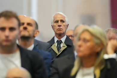 Giovanni Malago ai Funerali di Alex Zanardi presso la Basilica di Santa Giustina, Padova (Photo Claudio Furlan/LaPresse)