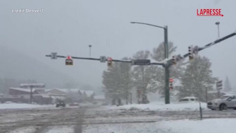 Usa, torna l'inverno in Colorado: tempesta di neve su Denver
