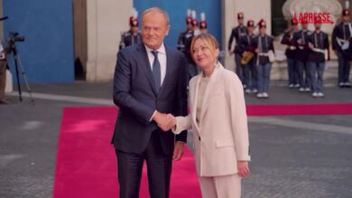 Italia-Polonia, l'incontro a Palazzo Chigi tra Giorgia Meloni e Donald Tusk
