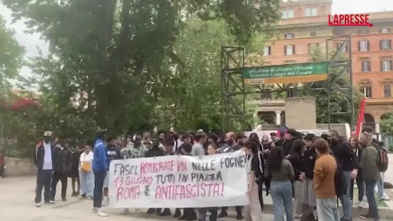 Roma, studenti in protesta contro le politiche del governo Meloni e la "remigrazione"