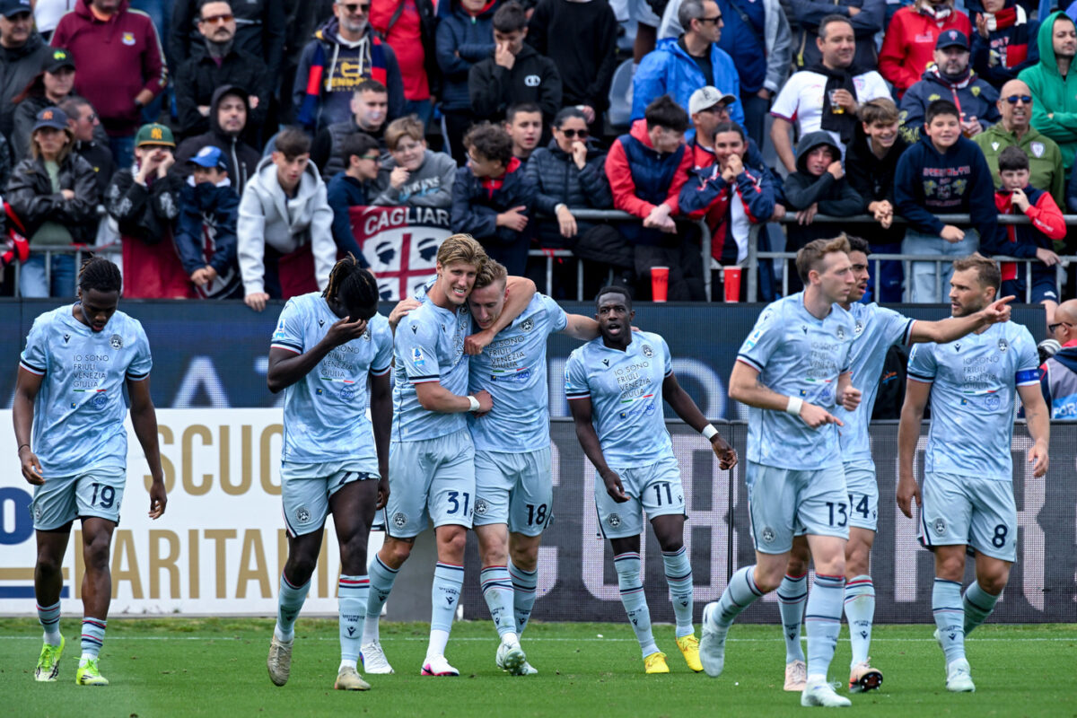 Cagliari-Udinese 0-2, salvezza rimandata per i sardi