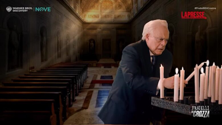 Crozza/Mattarella sulla grazia a Minetti e l'apparizione di Berlusconi