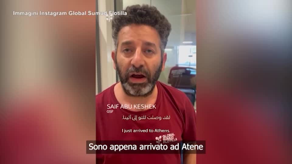 Flotilla, Abu Keshek dopo l'espulsione da Israele: "Continuiamo a mobilitarci"