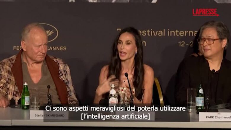 Cannes 2026, Demi Moore sull'IA: "Non potrà mai sostituire la vera fonte dell'arte"