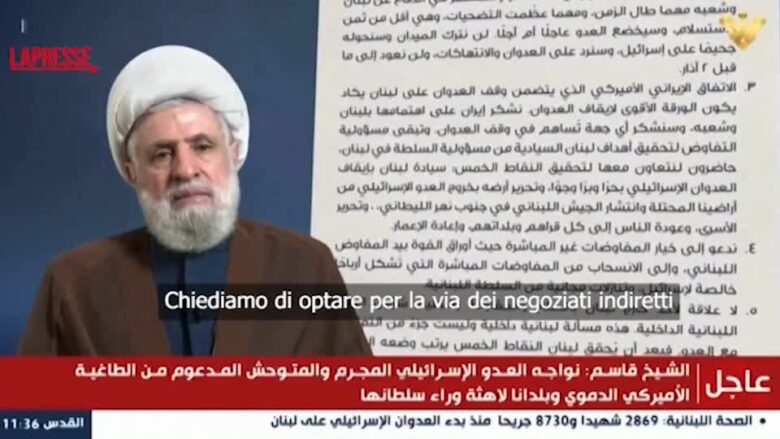 Libano, il leader di Hezbollah: "Stop ai colloqui diretti con Israele"
