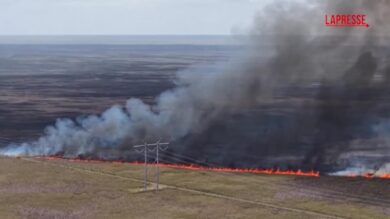 Incendi in Florida, vasti roghi nelle Everglades: le immagini