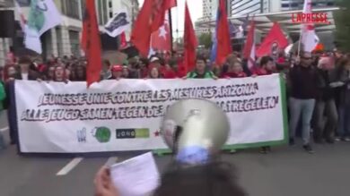 A Bruxelles lo sciopero nazionale contro le riforme fiscali del governo