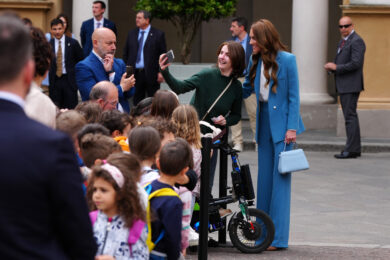 Visita della principessa del Galles Kate Middleton a Reggio Emilia, (Photo Claudio Furlan/LaPresse)
