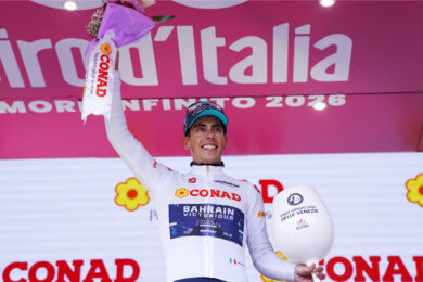 Giro d’Italia 2026, maglia bianca Conad è ancora Eulalio