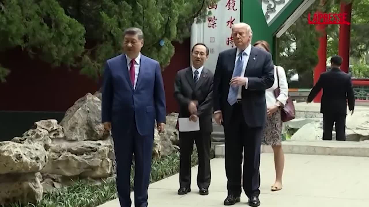 trump in cina la visita con xi ai giardini di zhongnanhai bellissimo posto da Lapresse.it trump in cina la visita con xi ai giardini di zhongnanhai bellissimo posto