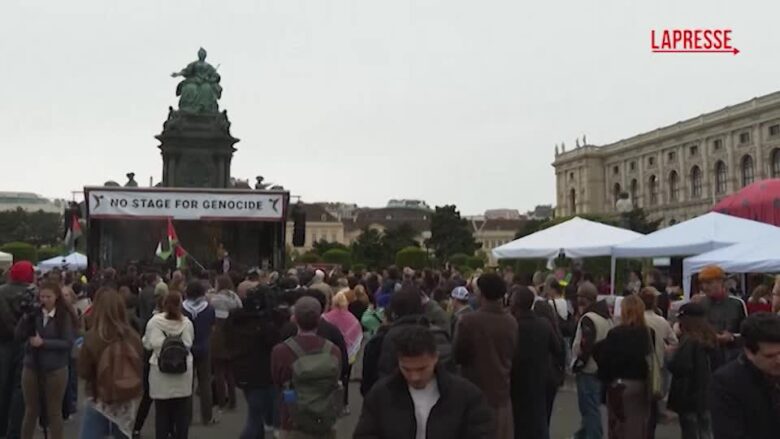 Eurovision 2026, concerto di protesta a Vienna contro Israele