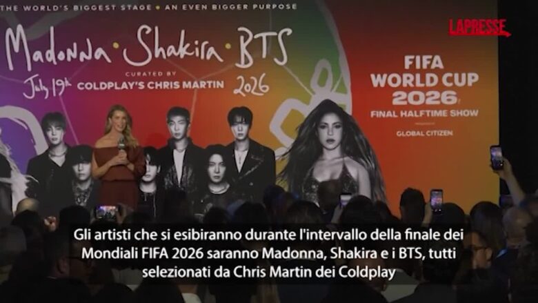 Mondiali 2026, storico halftime show in finale con Madonna e Shakira