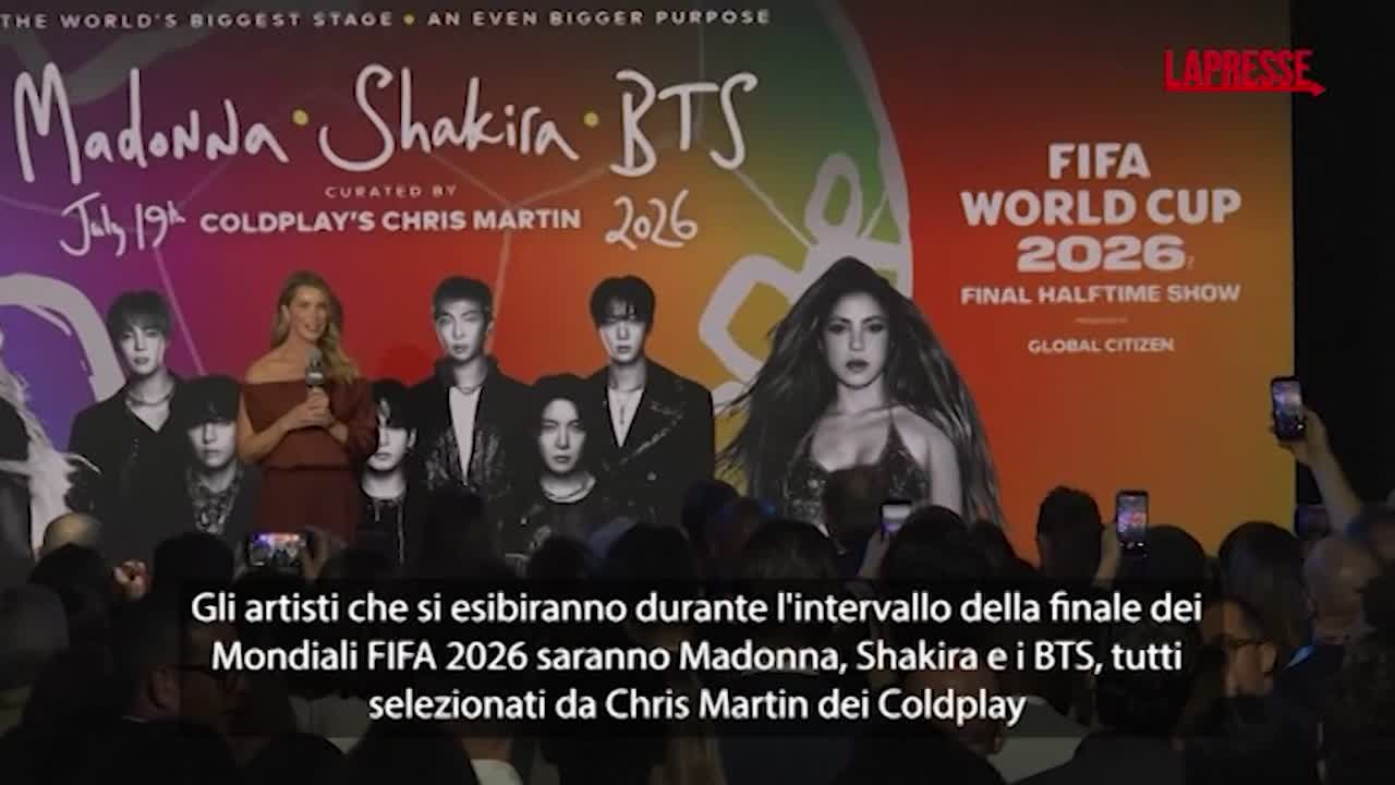 Mondiali 2026, storico halftime show in finale con Madonna e Shakira
