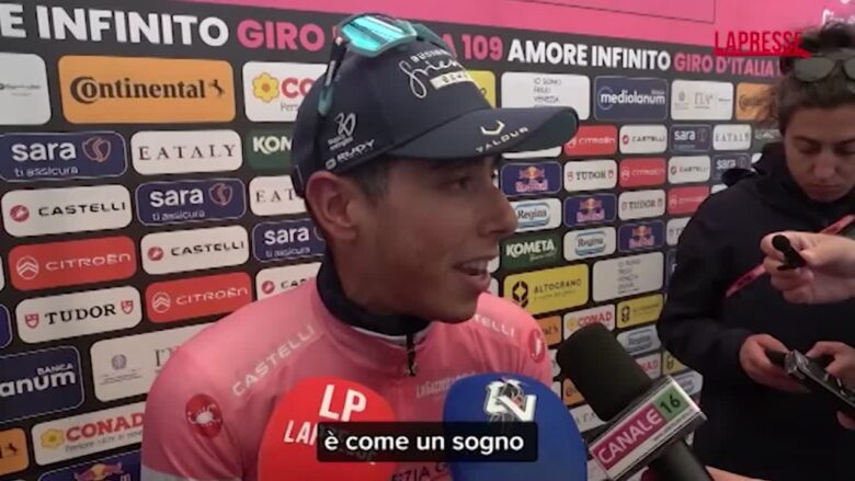 Giro d'Italia, Eulalio: "Maglia Rosa è un sogno, domani spero di sopravvivere Fermo"