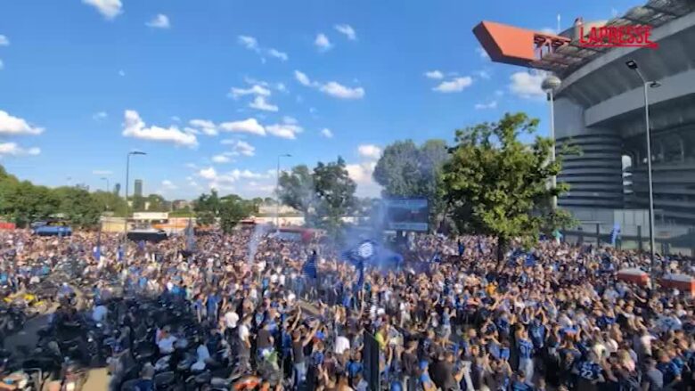 Scudetto Inter, a Milano è festa nerazzurra