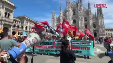 Flotilla, lo sciopero generale si conclude in piazza Duomo