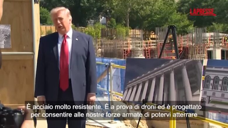 Casa Bianca, Trump mostra i lavori nel cantiere della sala da ballo: "Non ci sarà mai un edificio così bello"