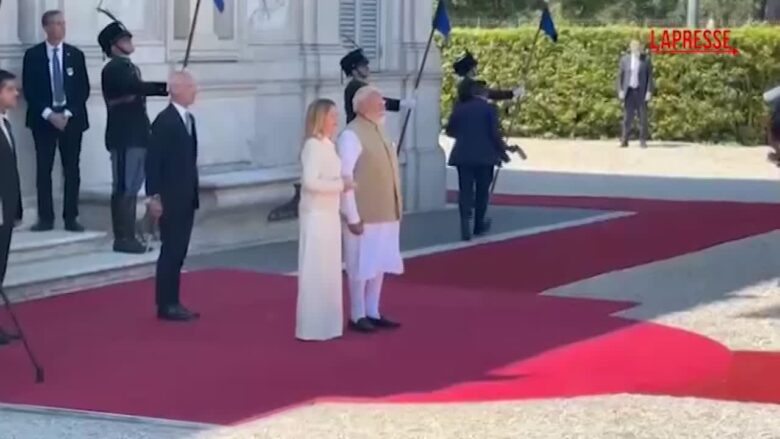 Roma, Meloni riceve Modi a Villa Pamphilj