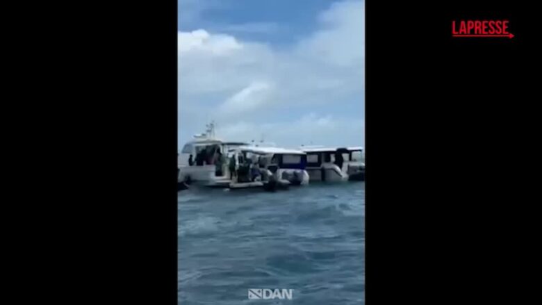 Maldive, recupero sub durato 3 ore: le immagini di Dan Europe