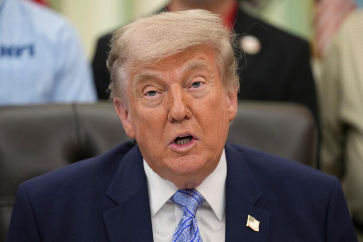 Donald Trump alla Casa Bianca. (AP Photo/Jacquelyn Martin)