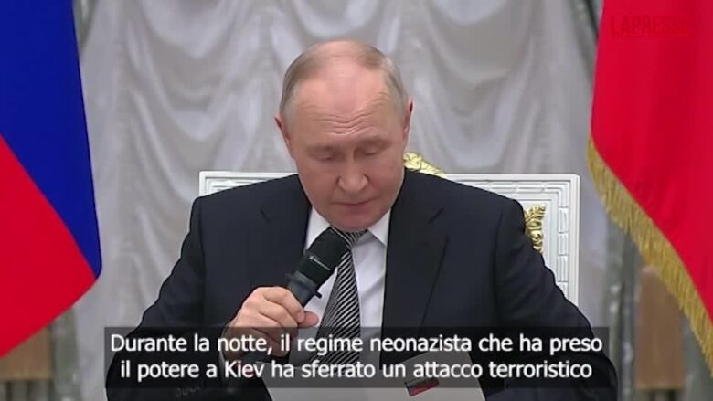 Attacco di Kiev su un dormitorio russo, Putin: "Dimostrazione di neonazismo"