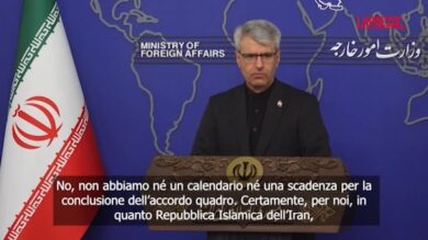 Accordo Usa-Iran, portavoce ministro Esteri: "Nessuna tempistica definita"