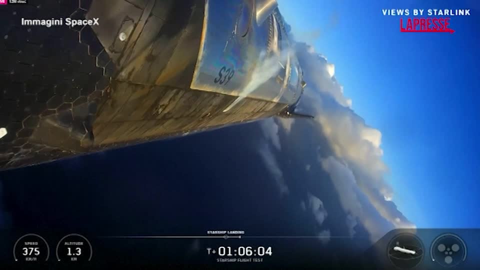 spacex razzo starship prende fuoco durante l ammaraggio nell oceano da Lapresse.it spacex razzo starship prende fuoco durante l ammaraggio nell oceano