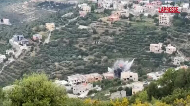 Libano, raid israeliano nel sud del Paese: il momento dell'attacco