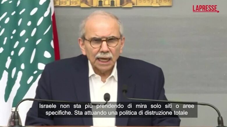 Libano, il premier Salam: "Israele attua una politica di distruzione totale"