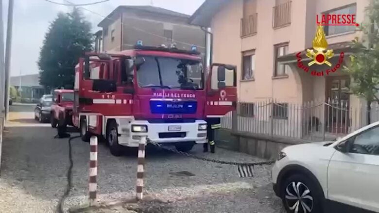 Bergamo, ultraleggero precipita tra le case di Valbrembo: i soccorsi