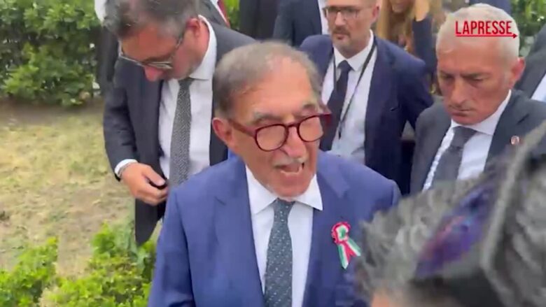 2 giugno, La Russa:  "Salvini assente? Spiace ma da opposizione neanche capigruppo"