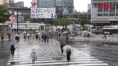 Giappone, la tempesta tropicale Jangmi scarica forti piogge su Tokyo
