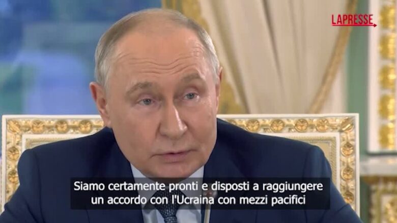 Ucraina, Putin: "Pronti e disposti a raggiungere un accordo"