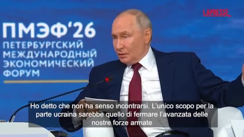 Ucraina, Putin: “Non vedo il senso di un faccia a faccia con Zelensky”