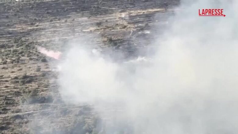 Cisgiordania, l’incendio tra i villaggi palestinesi di Deir Ibzi e al-Janiya