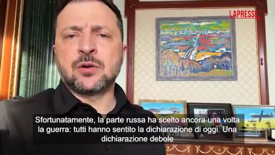 ucraina zelensky putin ha scelto ancora la guerra da Lapresse.it ucraina zelensky putin ha scelto ancora la guerra