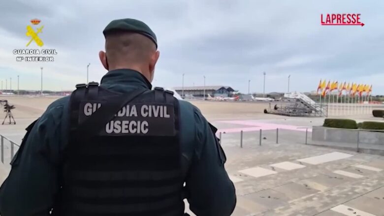 Papa Leone XIV in Spagna, sicurezza massima all’aeroporto di Madrid