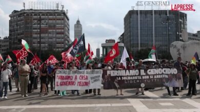 A Milano la manifestazione per la Palestina contro la guerra e il genocidio