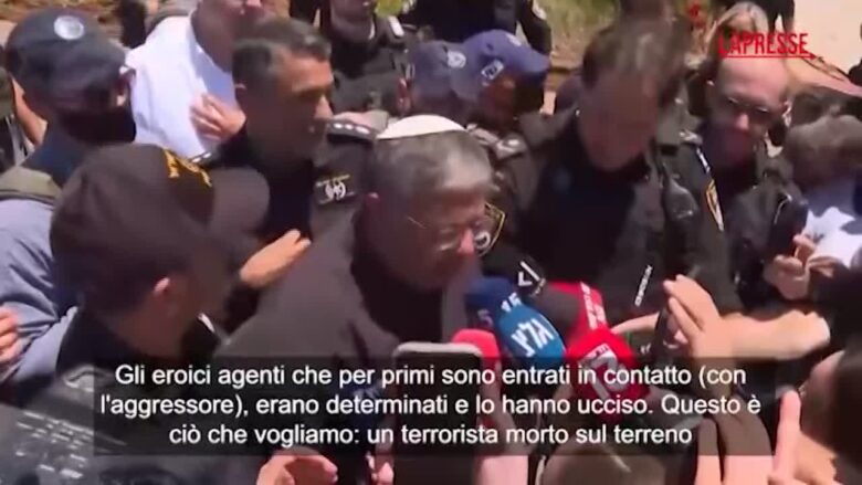 Israele, Ben-Gvir loda la reazione della polizia: "Bene un terrorista morto a terra"