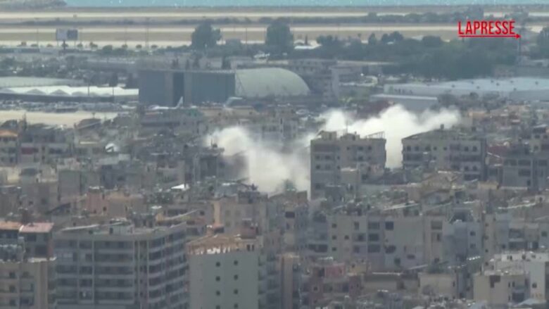 Libano, colonne di fumo sopra Beirut dopo i raid israeliani nonostante il cessate il fuoco