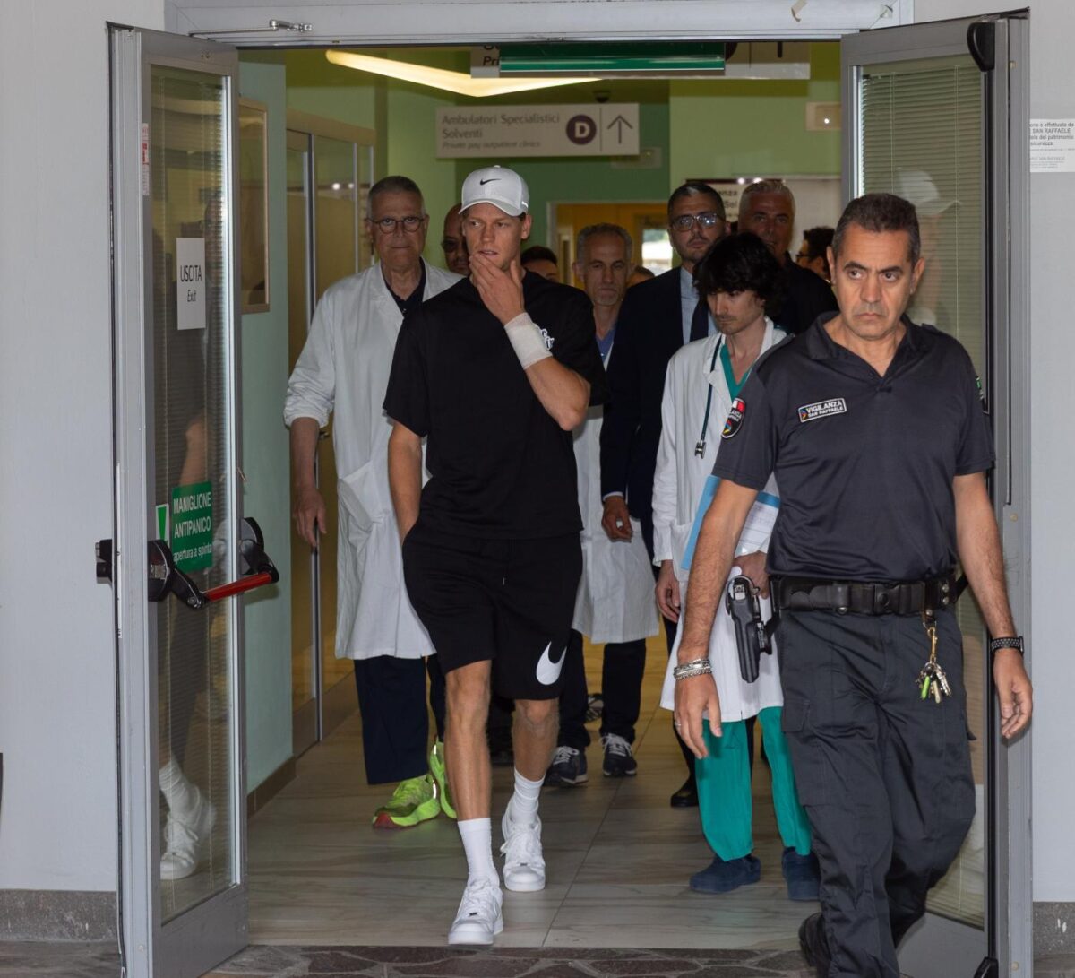 Sinner in ospedale al San Raffaele di Milano per accertamenti programmati