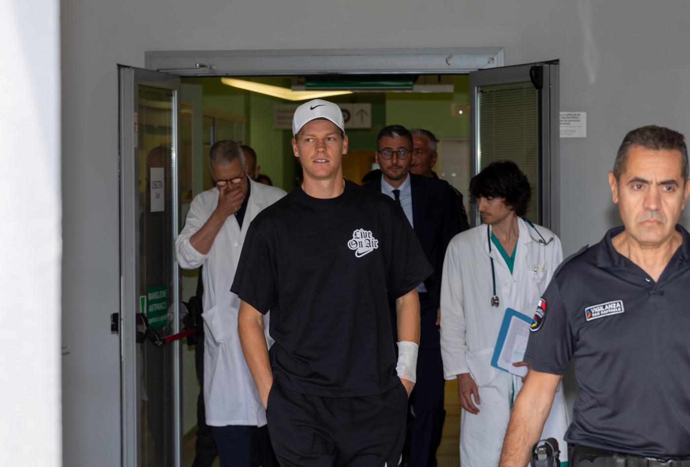 Sinner in ospedale al San Raffaele di Milano per accertamenti programmati