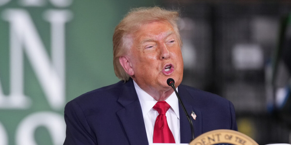 Donald Trump (AP Photo/Mark Schiefelbein)