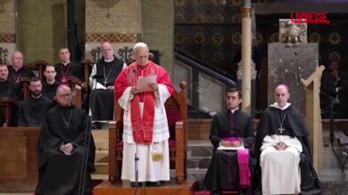 Papa Leone XIV a Barcellona, la celebrazione a Monteserrat davanti alla folla di fedeli